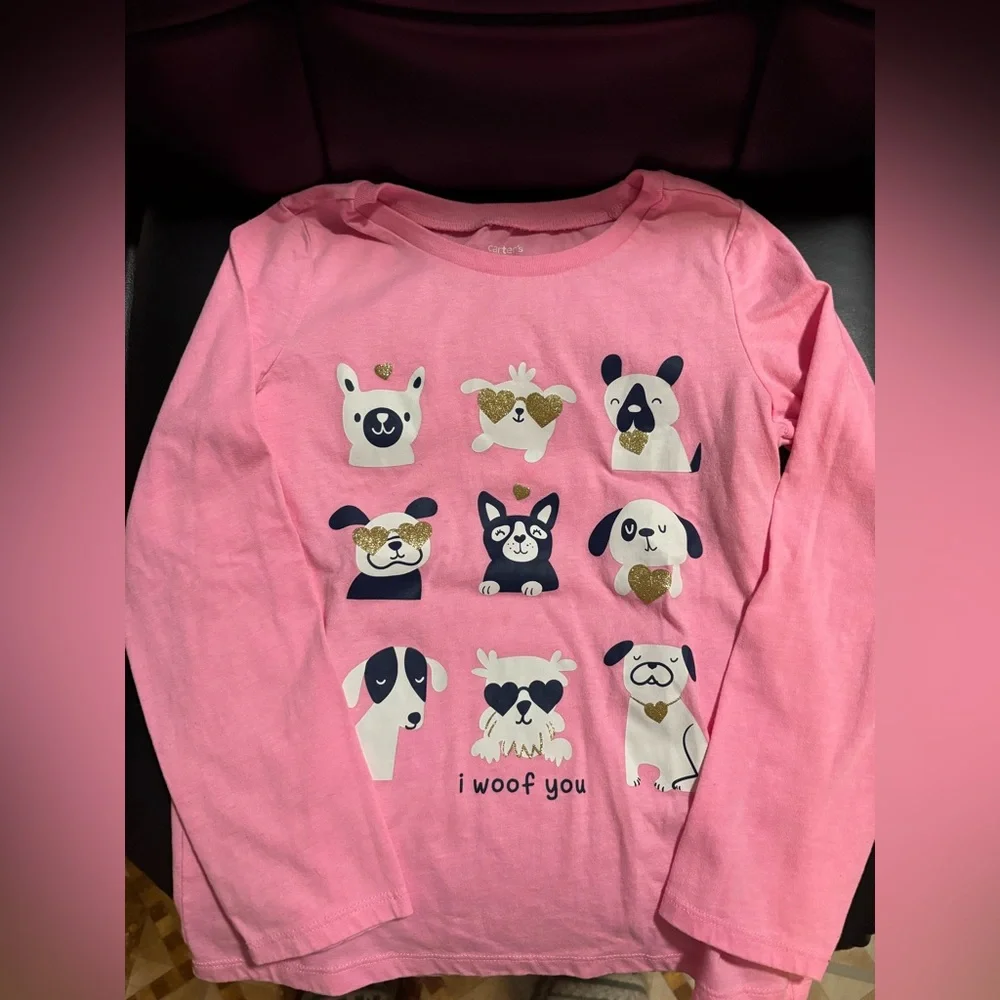 Cute Girls Bundle BCBG Girls Leggings And Carter’s Doggie Top Size 7